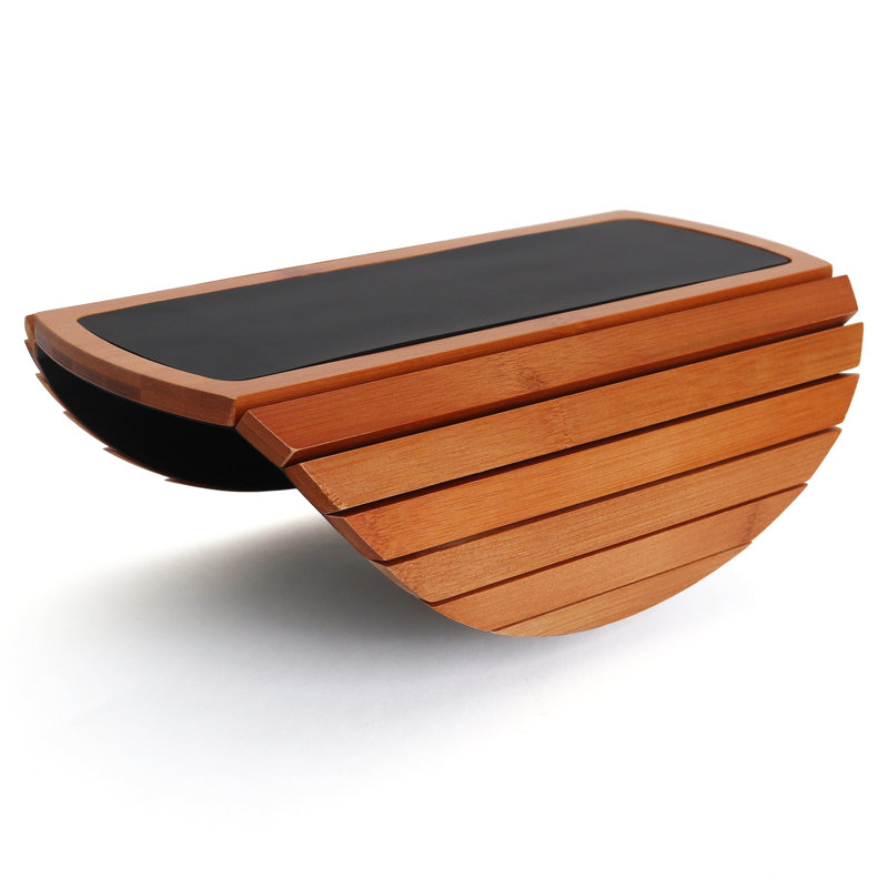 Bamboo Arm Table with Tablet Holder
